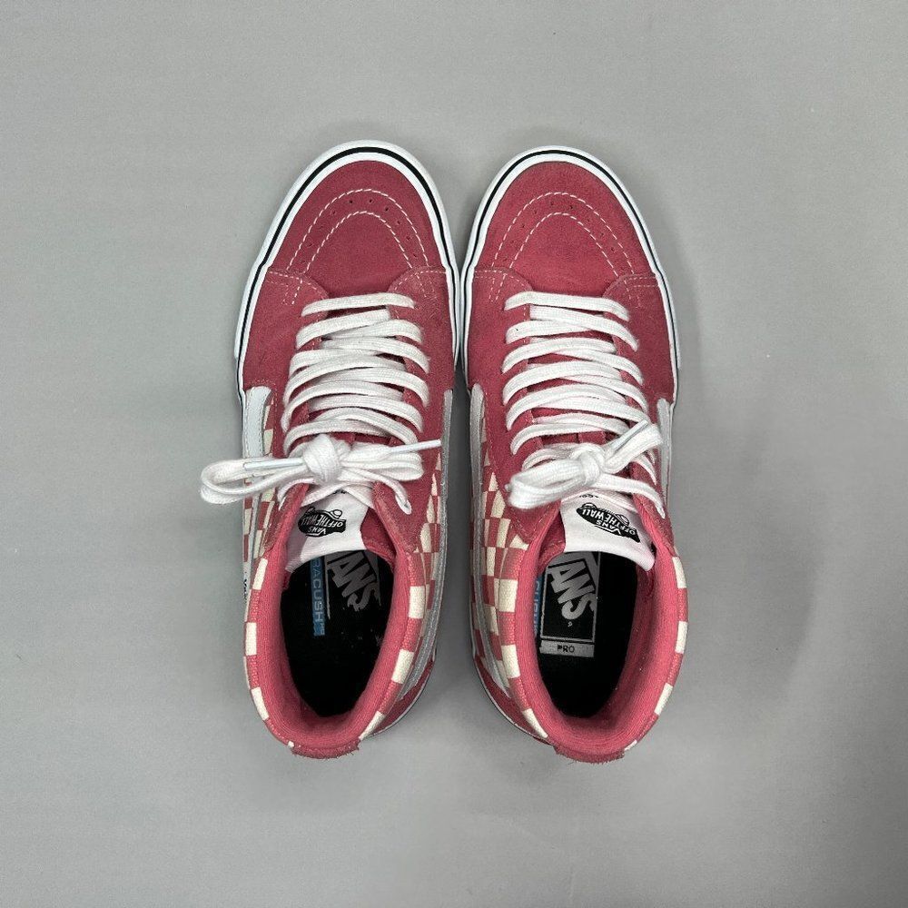 Vans Men's Pro Classics Old Skool Cherckerboard High Top Lace Up‎ Sneakers - Picture 10 of 13